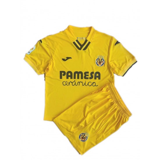 Camisola Villarreal CF Criança Equipamento Primeiro 2021-2022 Manga Curta